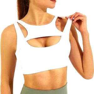 White high support sport bra 🤍